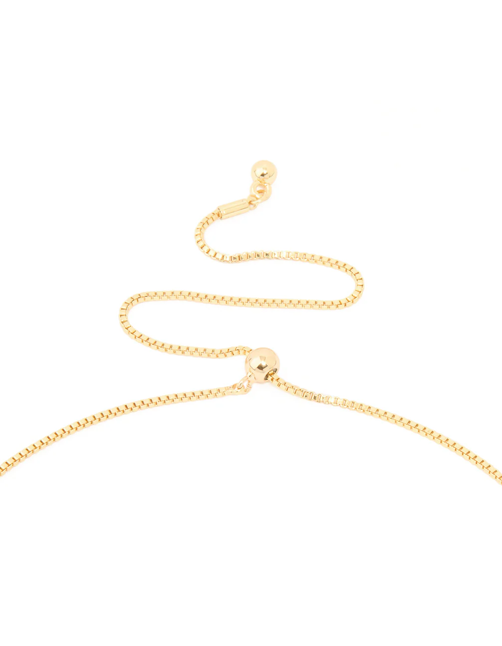 Gold Plated Pebble Long Toggle Necklace - Image 3