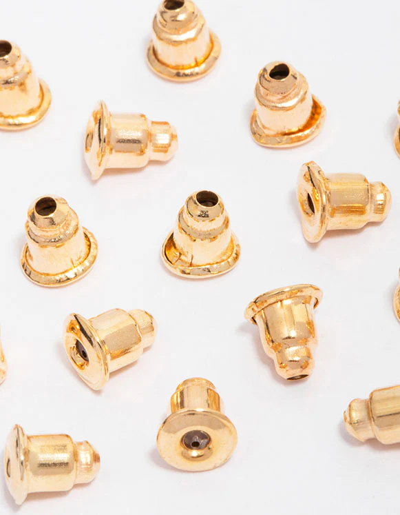 Gold Plated Post Earring Back Pack - Image 2