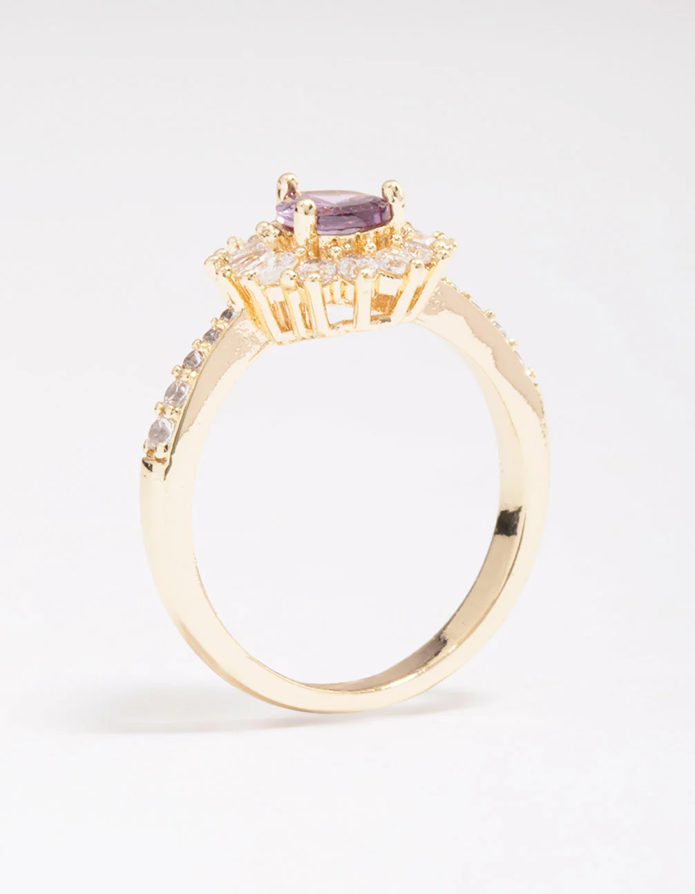 Gold Plated Regal Pear Ring - Image 2