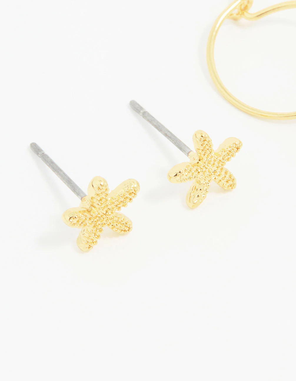 Gold Plated Seashell Earrings 3-Pack - Image 4