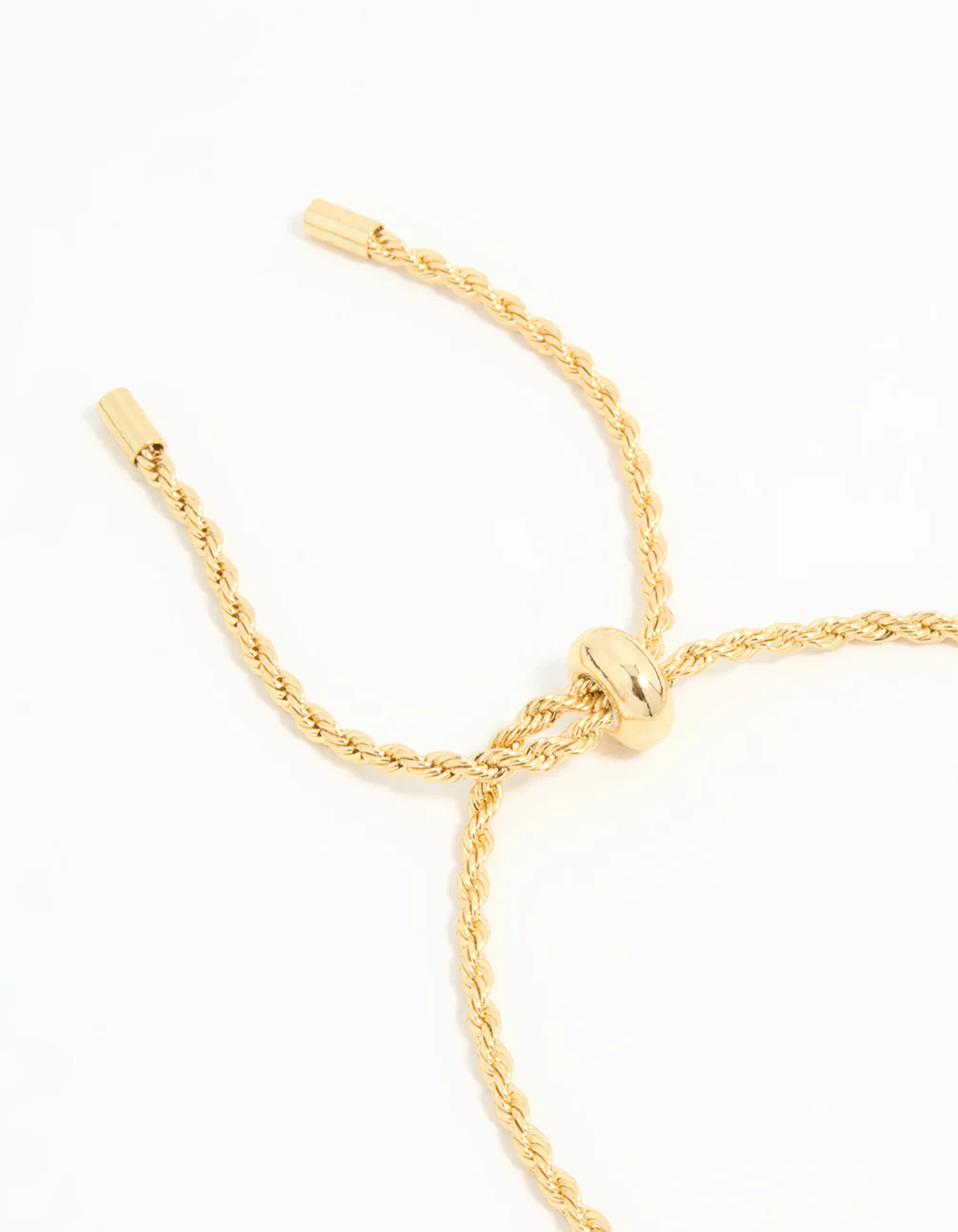 Gold Plated Simple Rope Toggle Bracelet - Image 3
