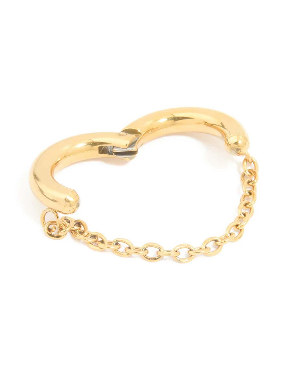 Gold Plated Single Chain Ear Cuff - Image 2
