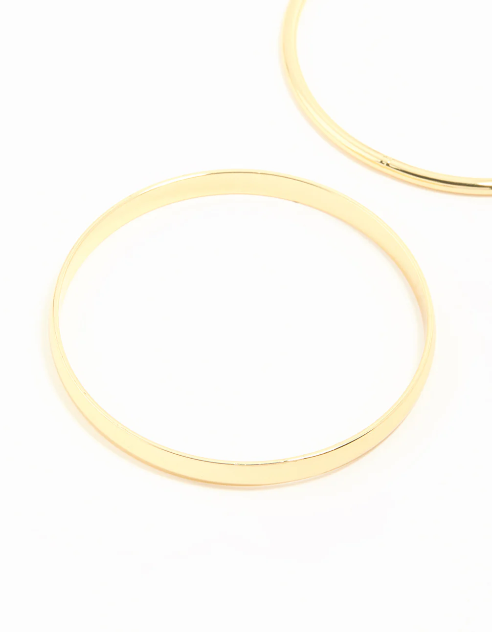 Gold Plated Smooth Bangles 2-Pack - Image 2