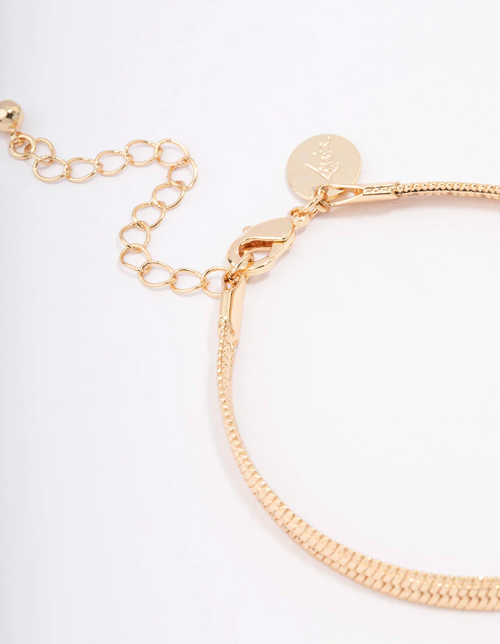 Gold Plated Brass Snake Chain Bracelet - Image 3