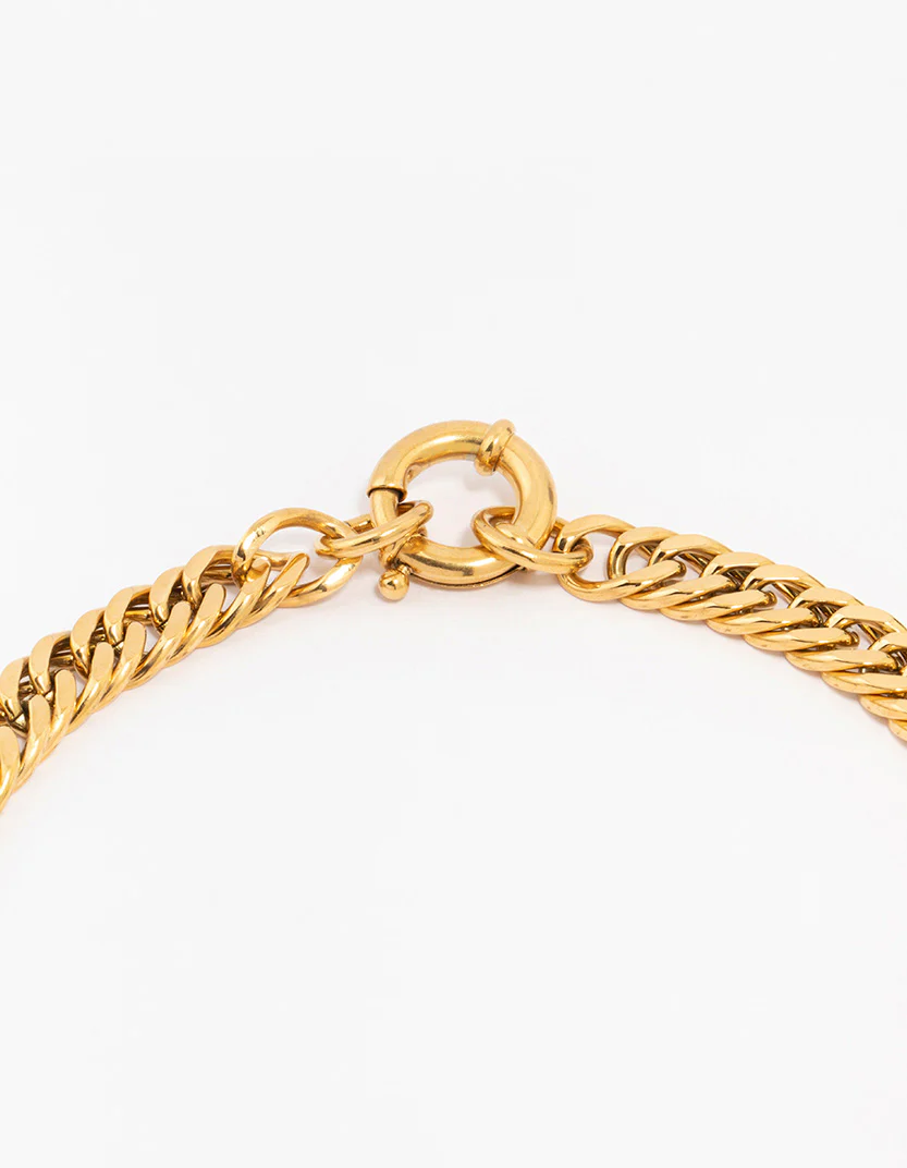 Waterproof Gold Plated Stainless Steel Chain Necklace - Image 3