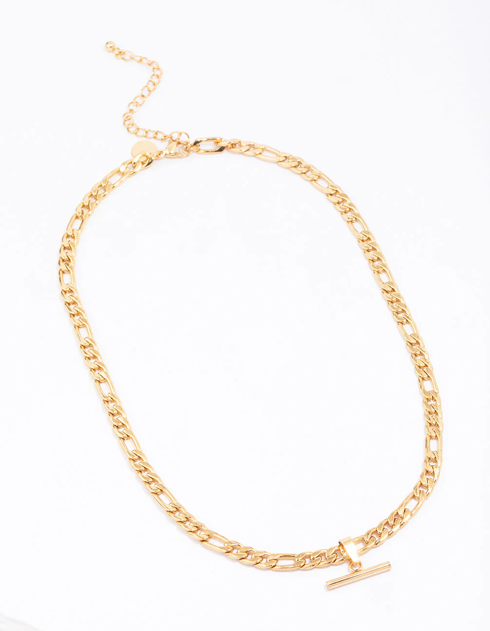 Waterproof Gold Plated Stainless Steel Chunky Fob Necklace - Image 4