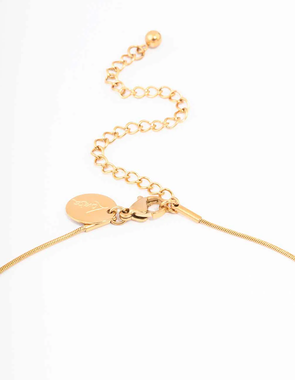 Waterproof Gold Plated Stainless Steel Classic Puffy Heart Pendant Necklace - Image 5