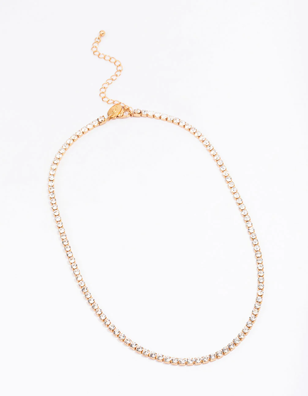 Waterproof Gold Plated Stainless Steel Cubic Zirconia Tennis Necklace - Image 4