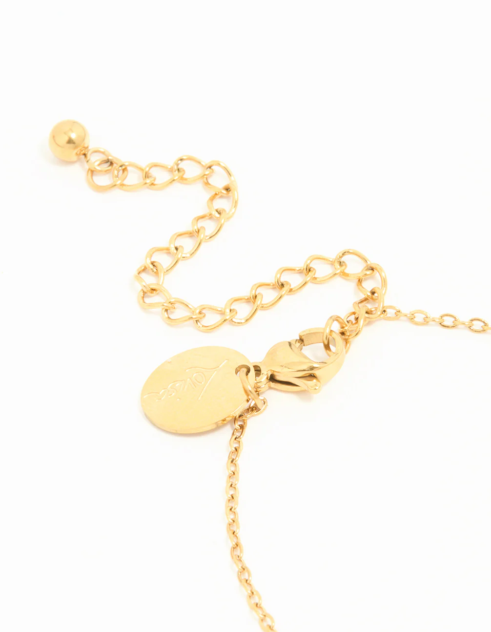 Waterproof Gold Plated Stainless Steel Flower Bracelet - Image 3