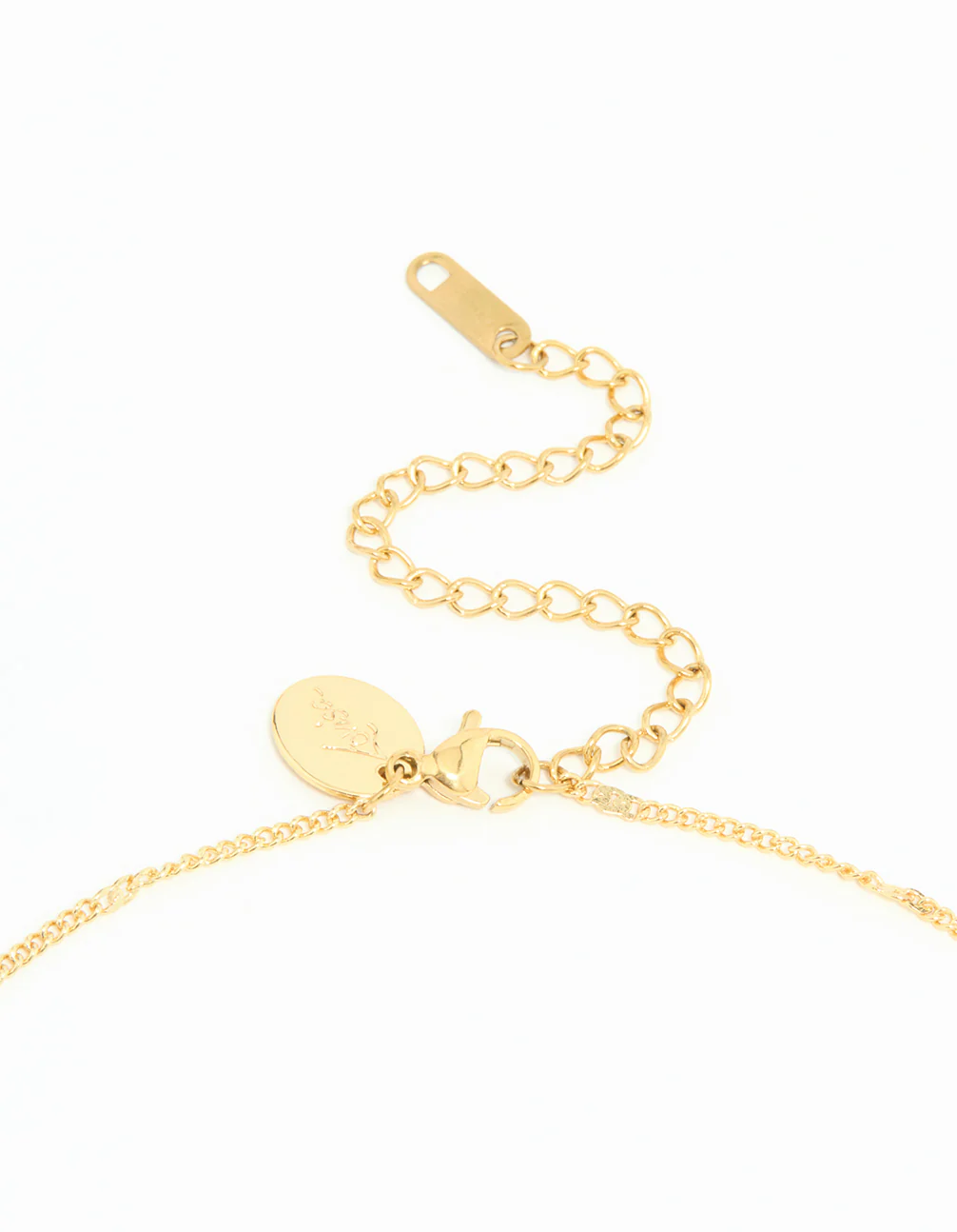 Waterproof Gold Plated Stainless Steel Flower Enamel Pendant Necklace - Image 5