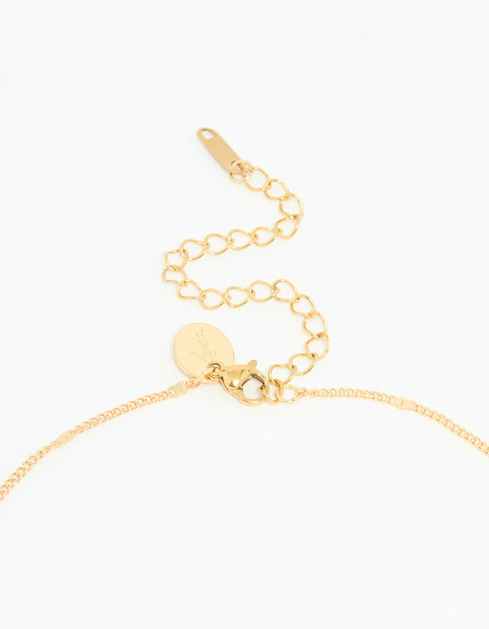 Waterproof Gold Plated Stainless Steel Flower Enamel Pendant Necklace - Image 5