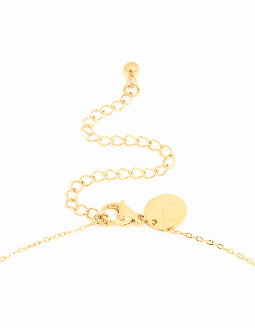Waterproof Gold Plated Stainless Steel Hollow Flower Pendant Necklace - Image 5