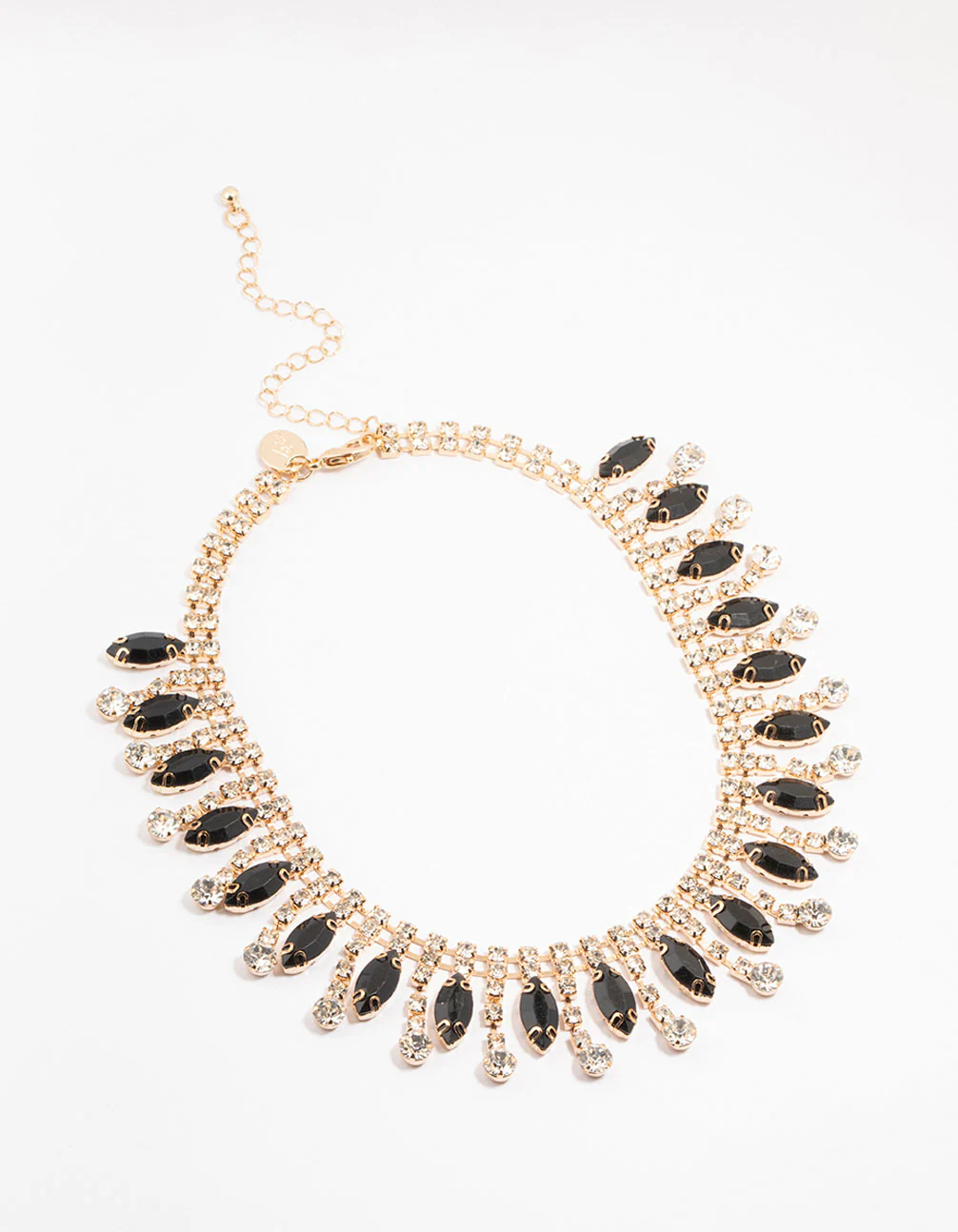 Gold Statement Black Necklace - Image 2