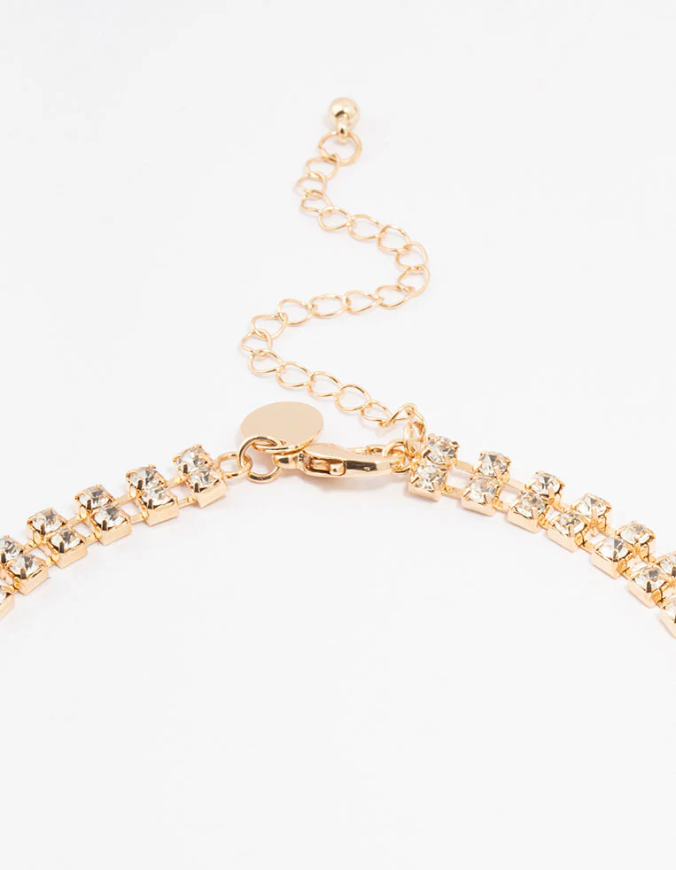 Gold Statement Black Necklace - Image 3
