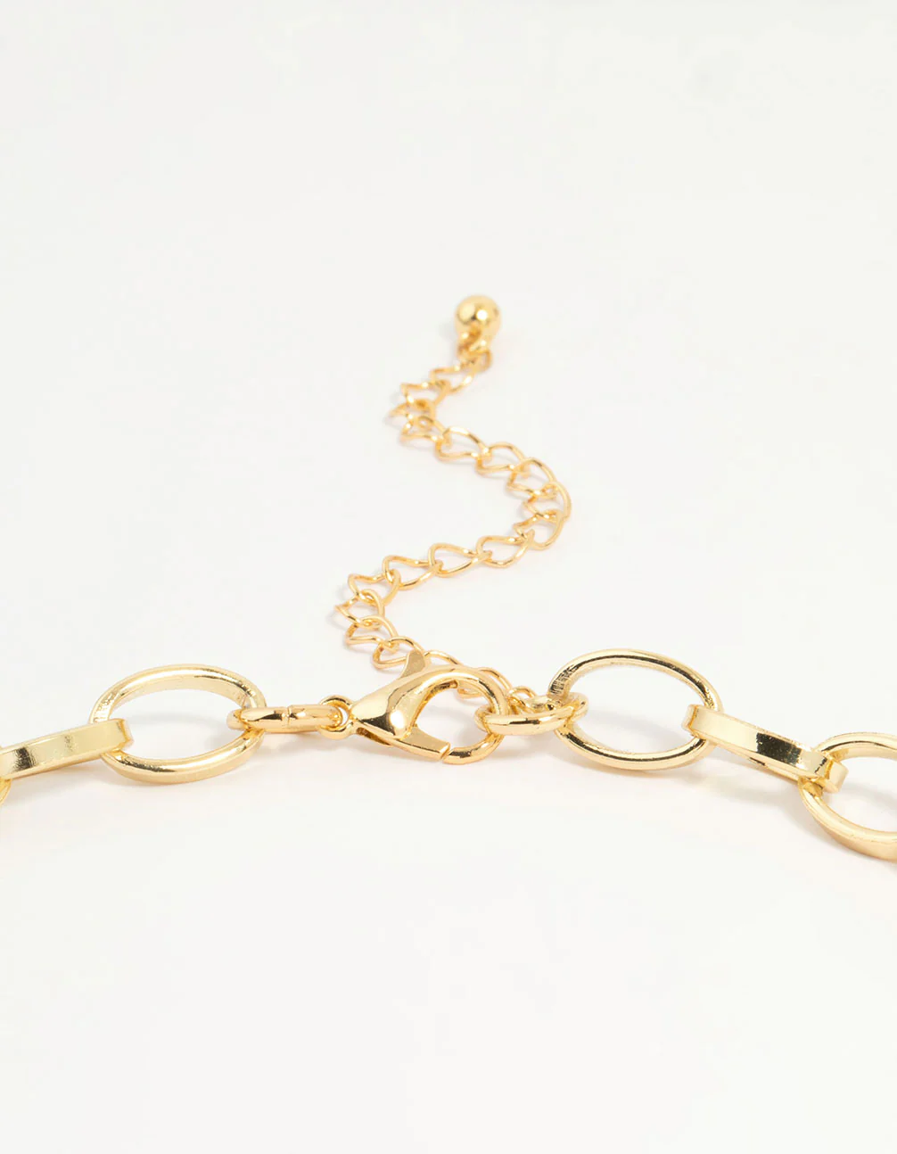 Gold Plated Station Knot & Chain Necklace - Image 3