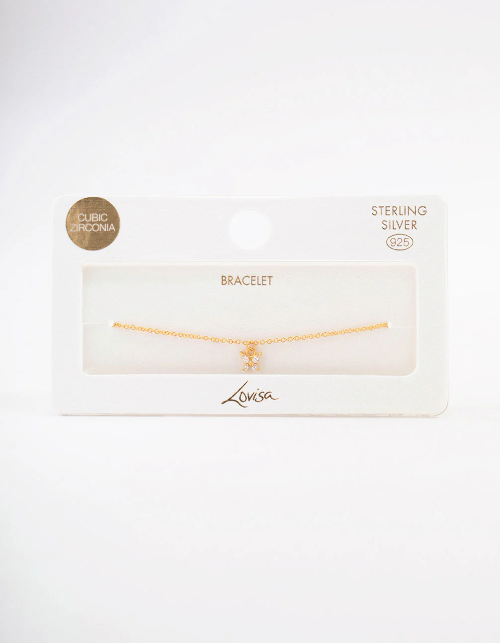 Gold Plated Sterling Silver Butterfly Charm Anklet & Bracelet - Image 3