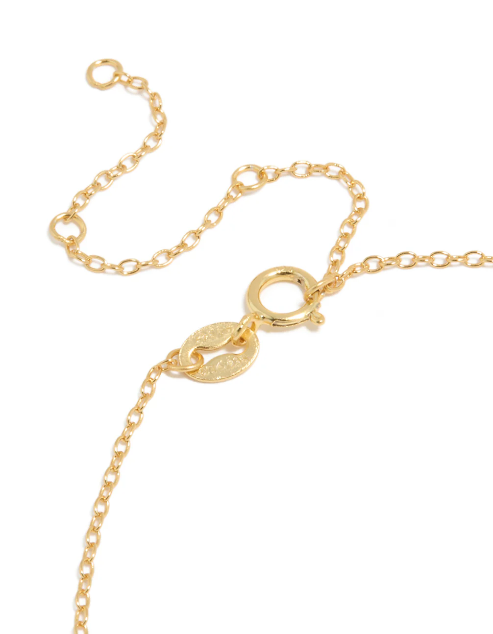 Gold Plated Sterling Silver Cubic Zirconia Letter M Bracelet - Image 4