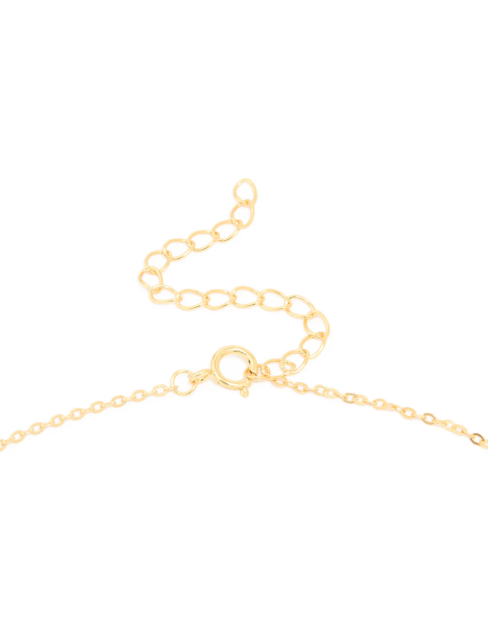 Gold Plated Sterling Silver Cubic Zirconia Oval Link Necklace - Image 5