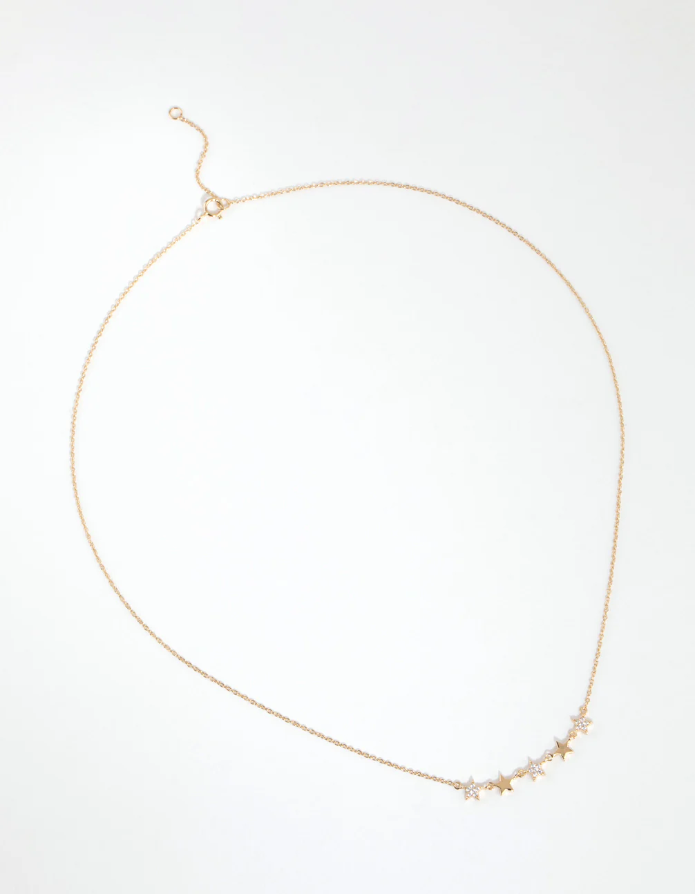 Gold Plated Sterling Silver Cubic Zirconia Starry Necklace - Image 2