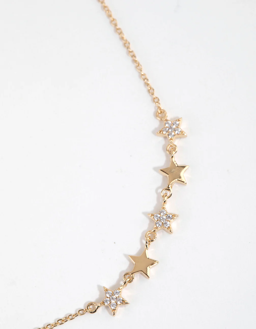Gold Plated Sterling Silver Cubic Zirconia Starry Necklace - Image 3