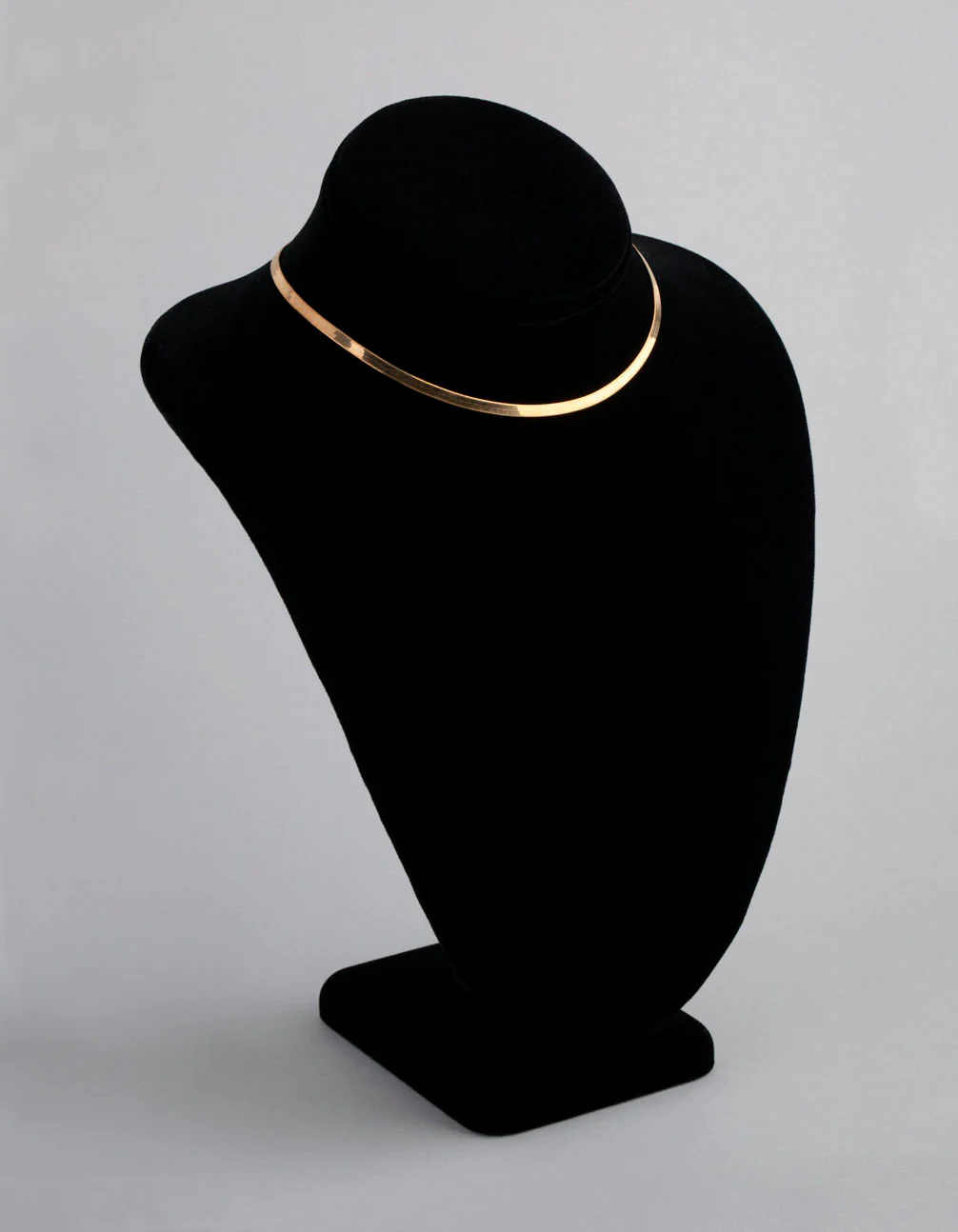 Gold Plated Sterling Silver Flat Snake Chain Necklace - Image 2