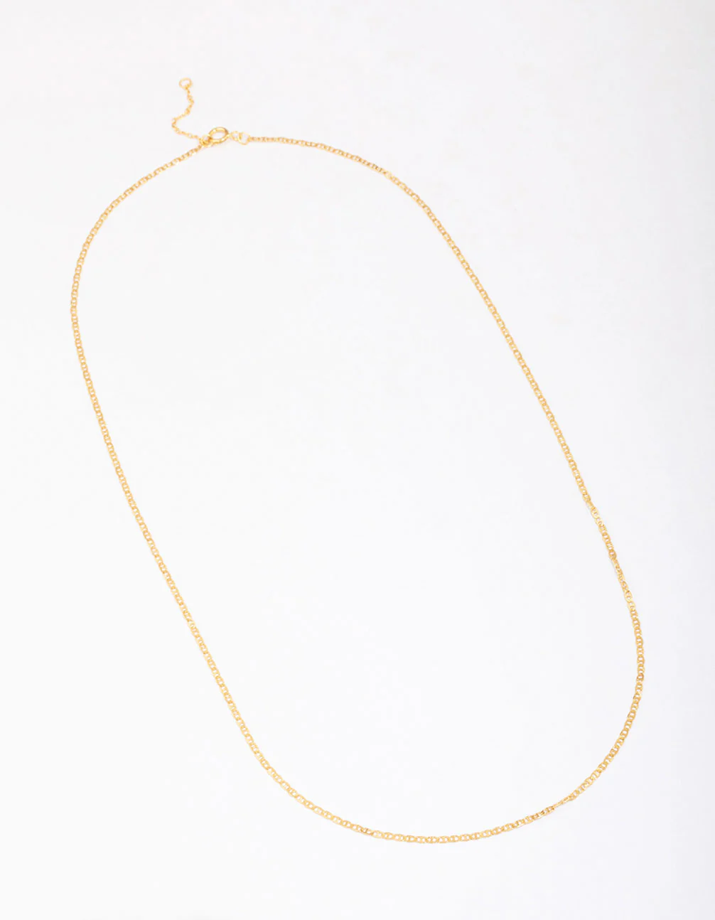 Gold Plated Sterling Silver Long Chain Necklace - Image 2