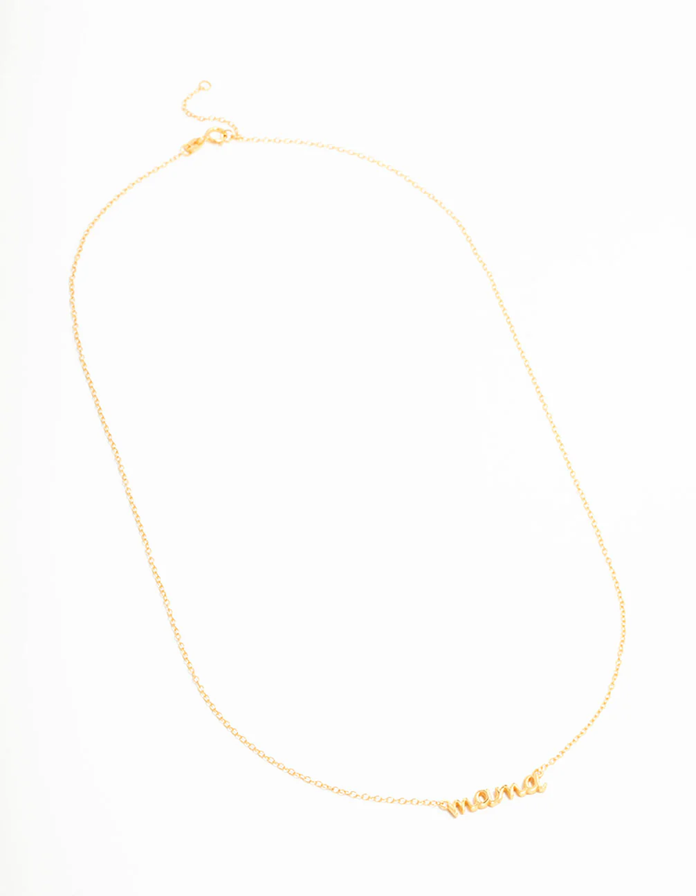 Gold Plated Sterling Silver Mama Necklace - Image 4