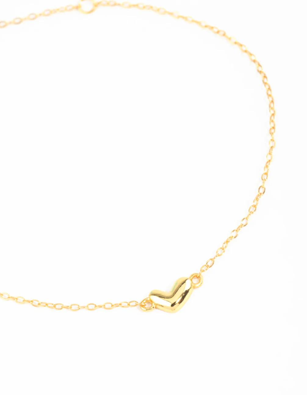 Gold Plated Sterling Silver Mini Heart Bracelet - Image 2