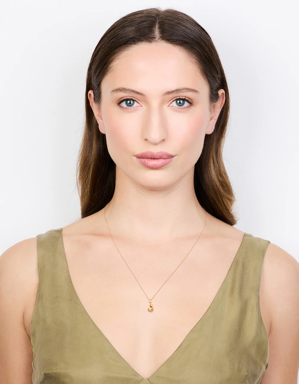 Gold Plated Sterling Silver Mini Heart Necklace - Image 3