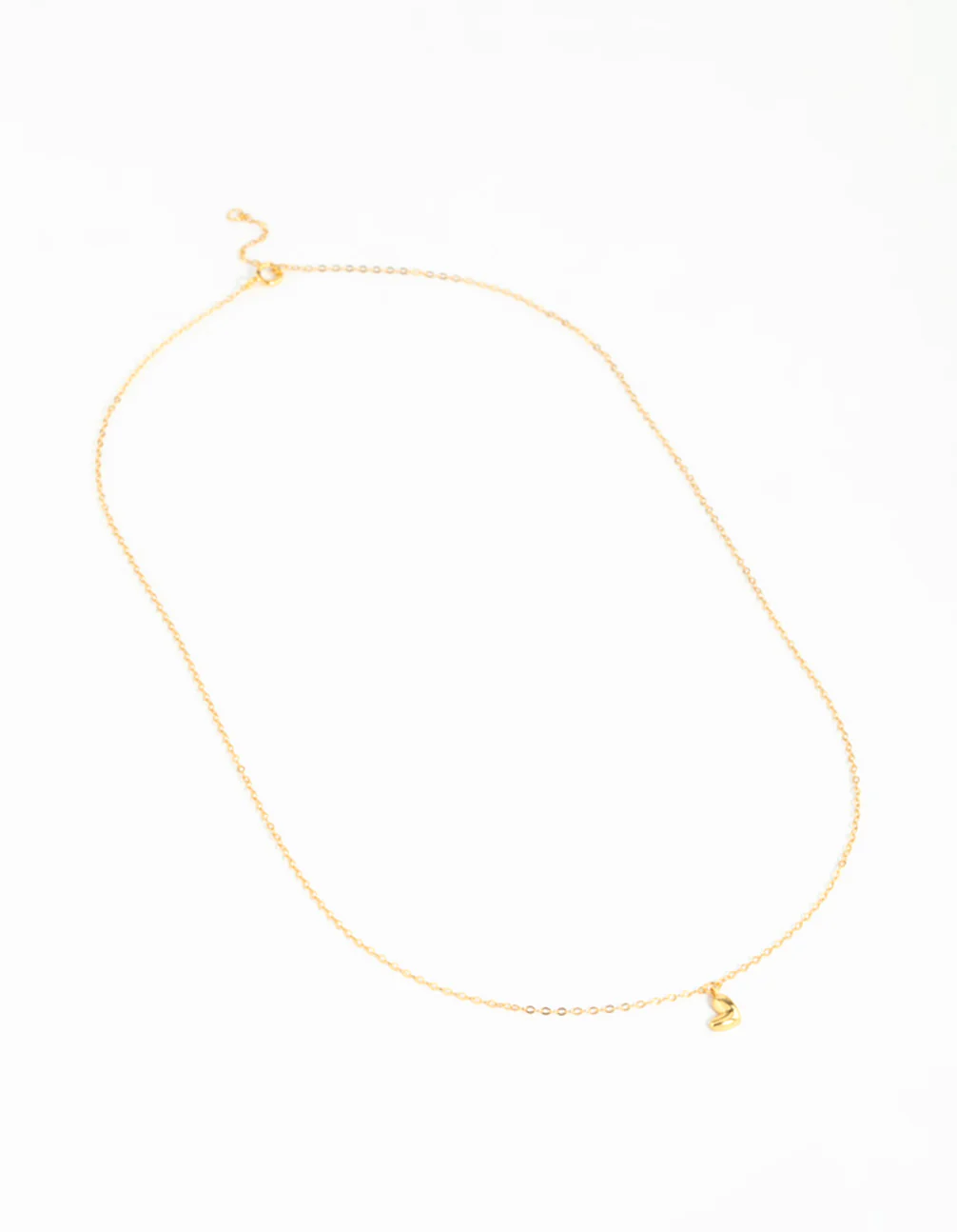 Gold Plated Sterling Silver Mini Heart Necklace - Image 4