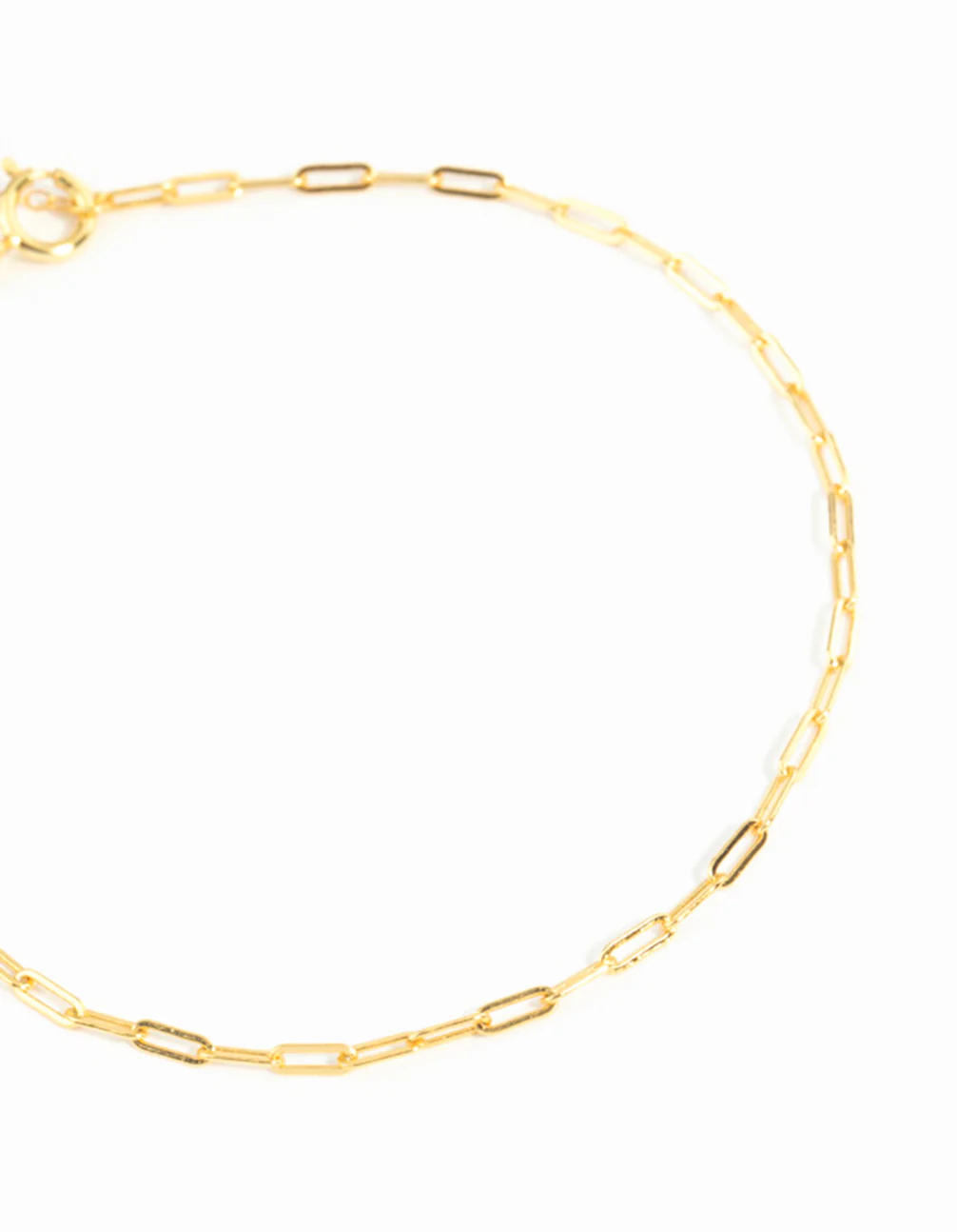 Gold Plated Sterling Silver Open Link Bracelet - Image 2