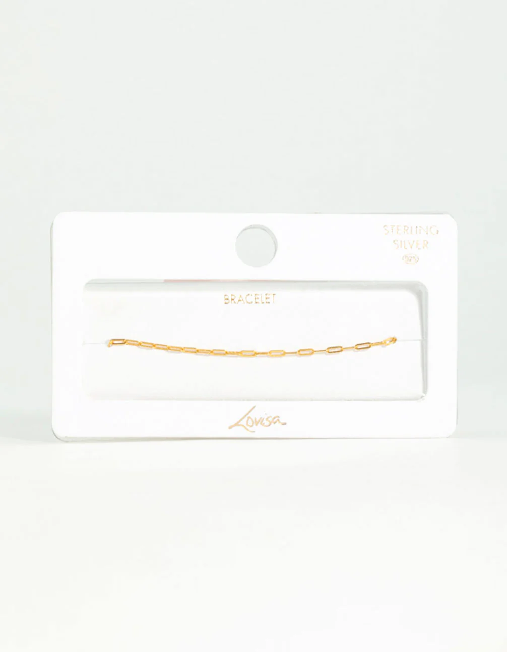 Gold Plated Sterling Silver Open Link Bracelet - Image 3