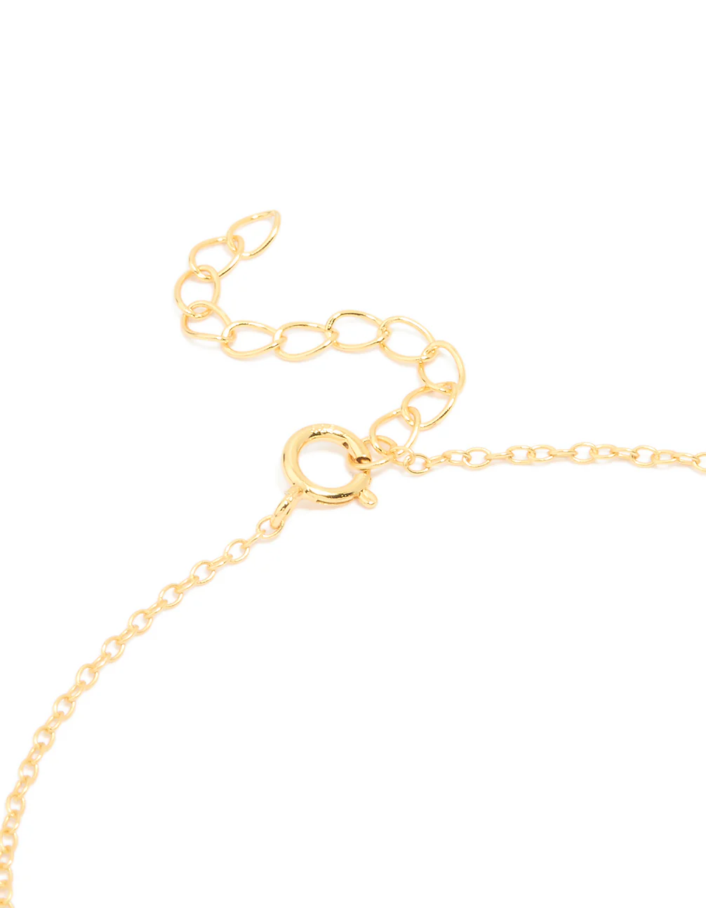 Gold Plated Sterling Silver Station Chain Bracelet - Image 3