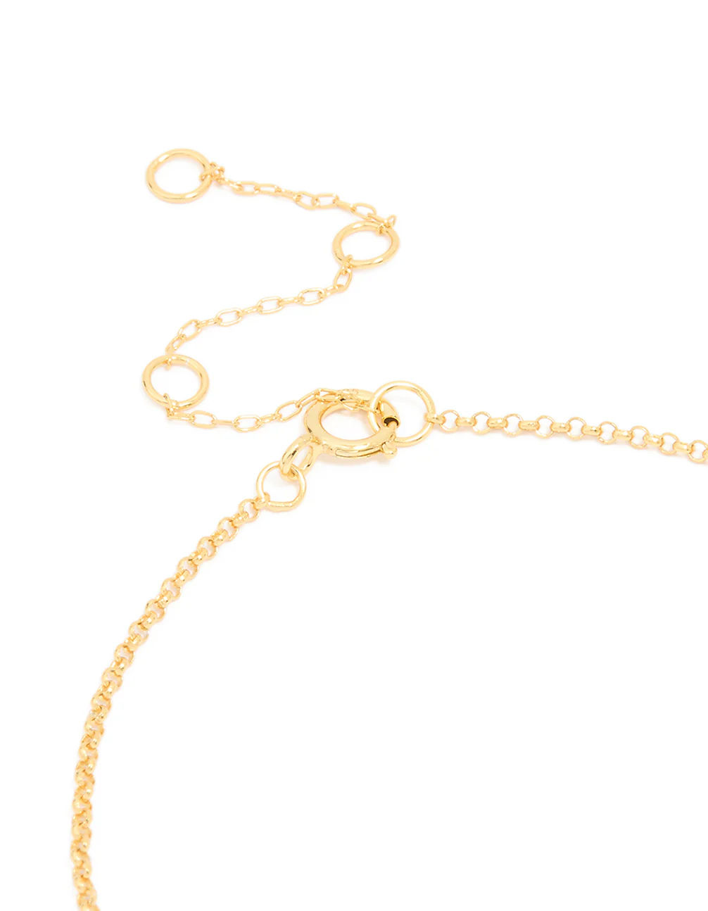 Gold Plated Sterling Silver T-Bar Chain Bracelet - Image 3