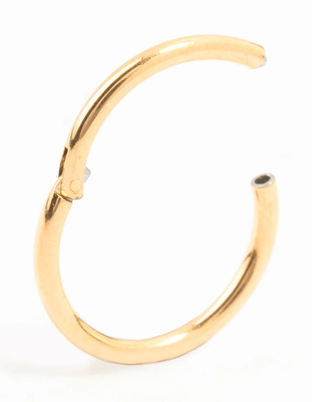 Gold Plated Surgical Steel Fine Clicker Ring 7MM - Image 2