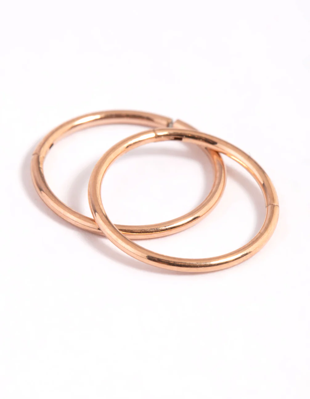 Gold Plated Surgical Steel Fine Sleeper Earrings 10MM - Image 4