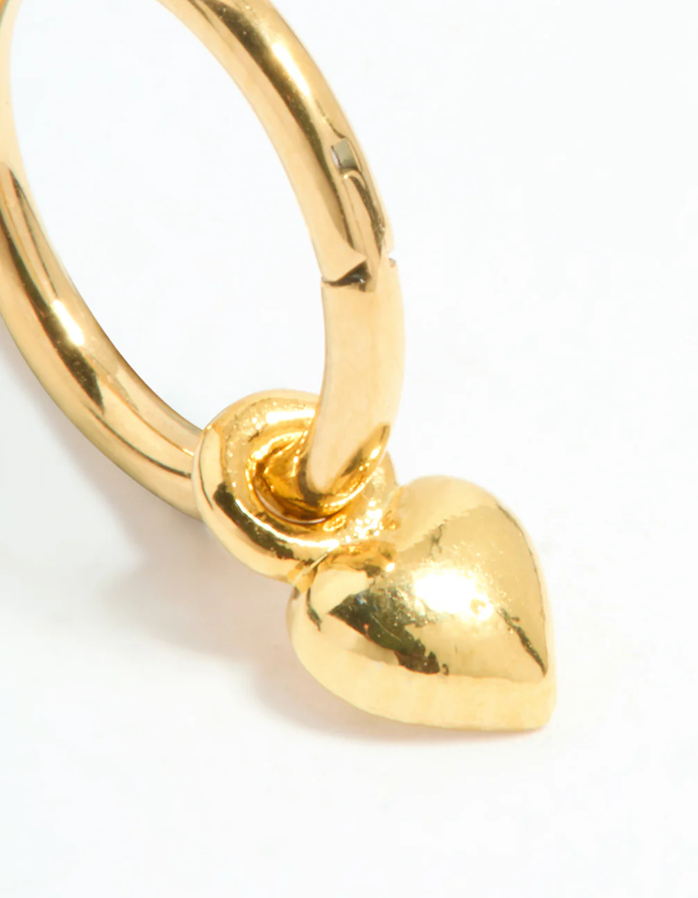 Gold Plated Surgical Steel Micro Heart Clicker - Image 2