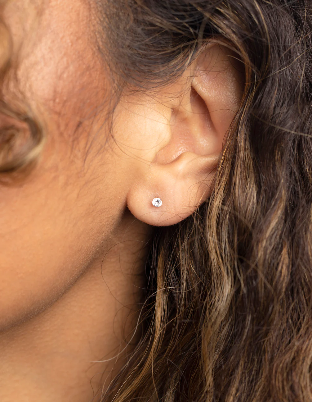 Gold Plated Surgical Steel Small Cross Stud Earrings - Image 6