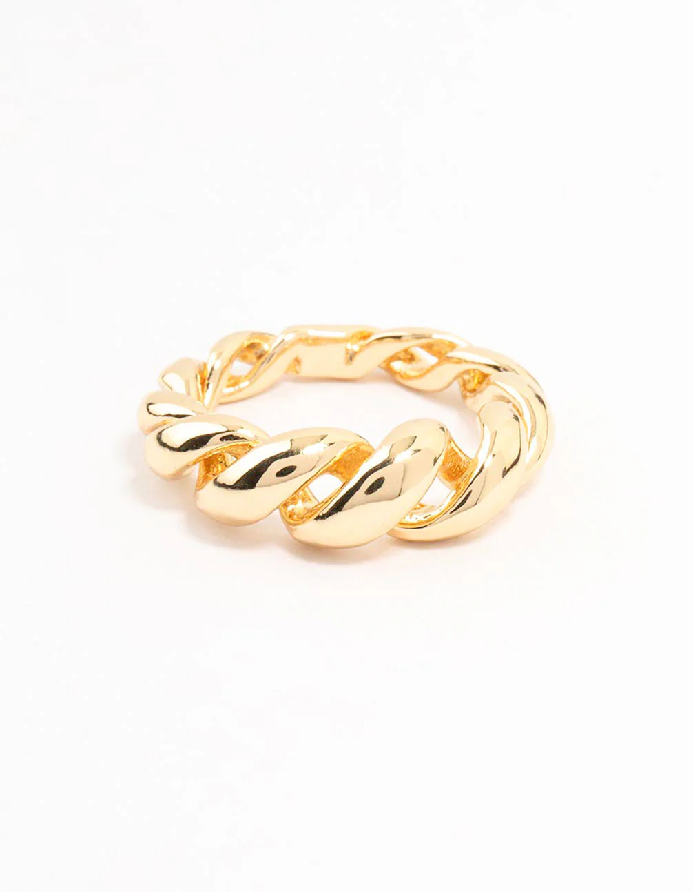 Gold Plated Swirl Coil Ring - Image 3