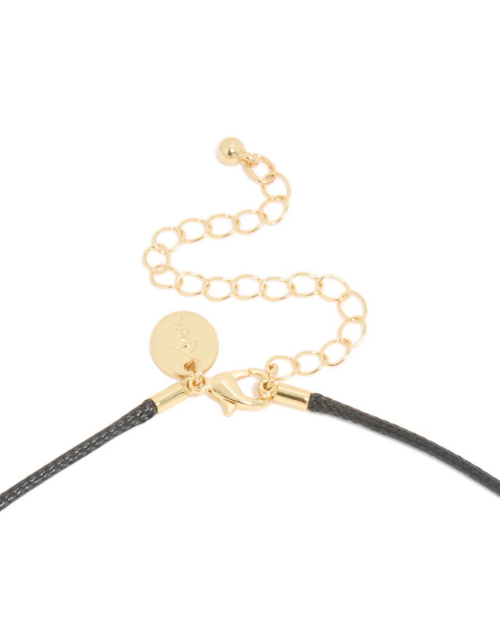Gold Plated Swirl Pendant Cord Necklace - Image 5
