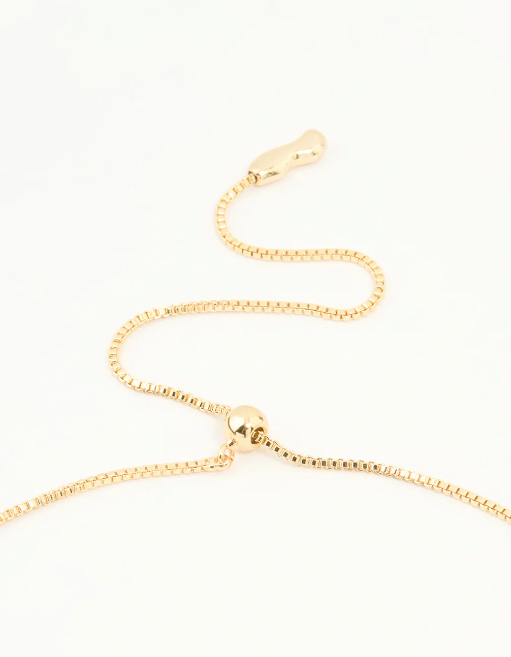 Gold Plated Teardrop Pendant Necklace - Image 5
