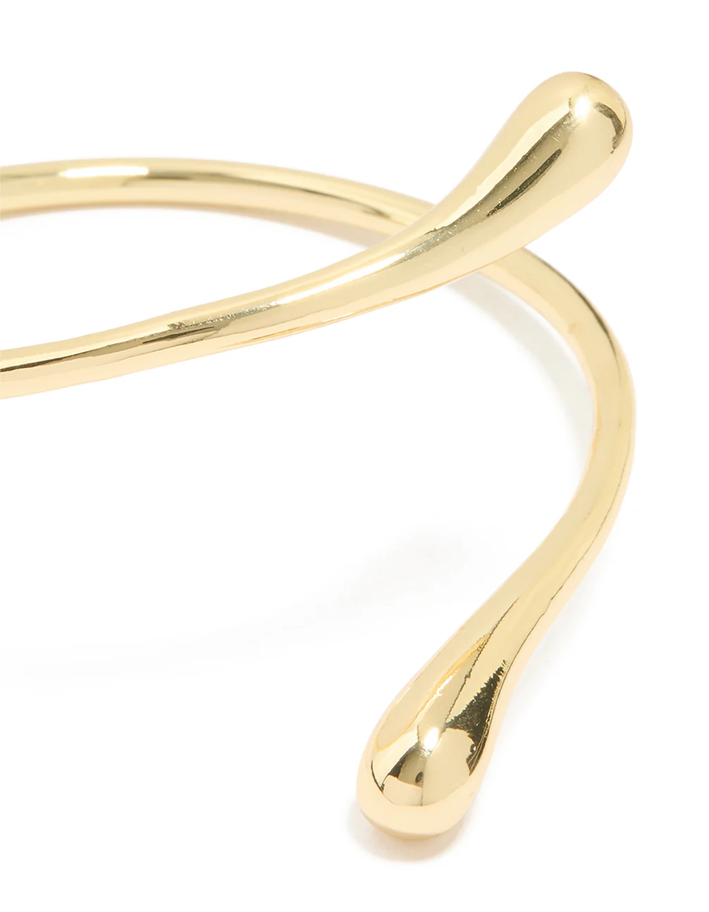 Gold Plated Teardrop Wrist Cuff - Image 2