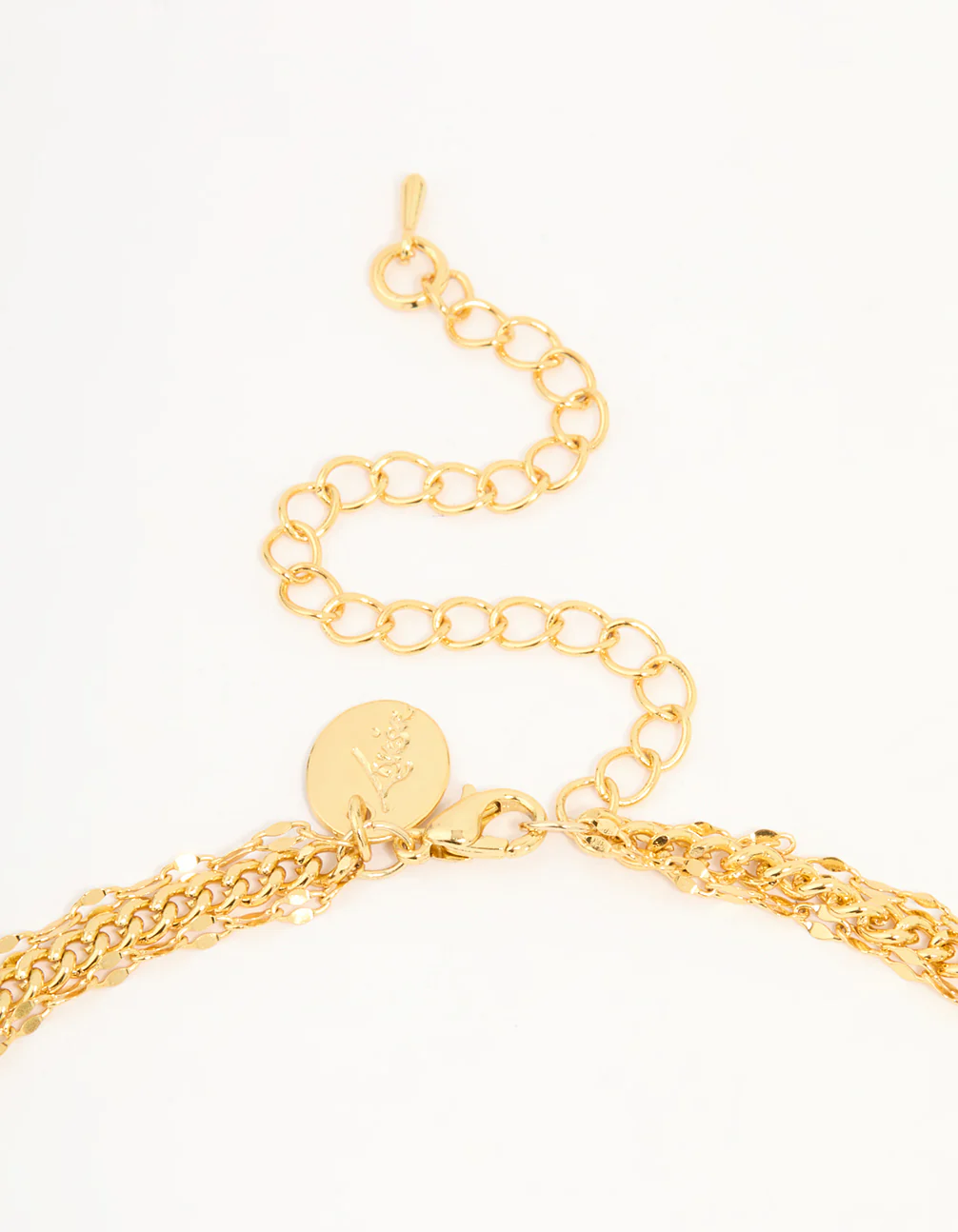 Gold Plated Tennis Chain Layered Y-Necklace - Image 3