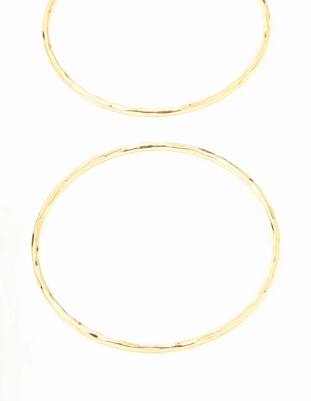 Gold Plated Textured Bangles 5-Pack - Image 3