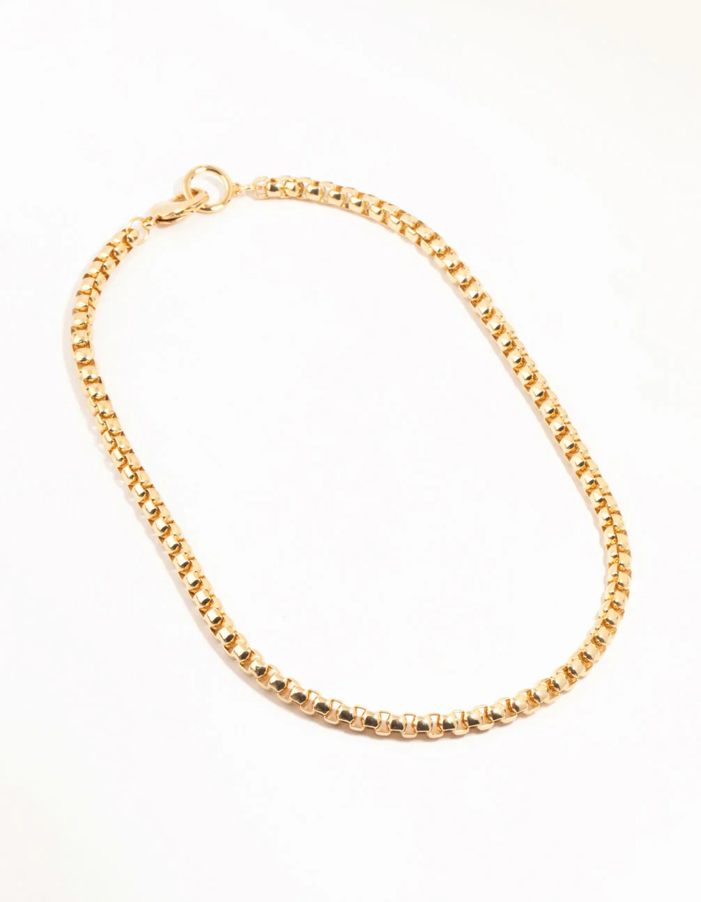 Gold Plated Thick Round Chain Necklace - Image 2