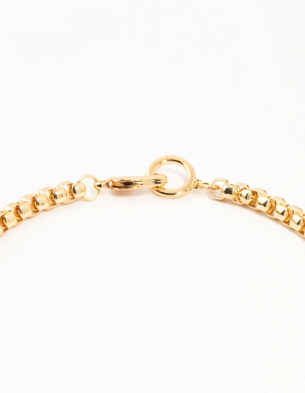 Gold Plated Thick Round Chain Necklace - Image 3