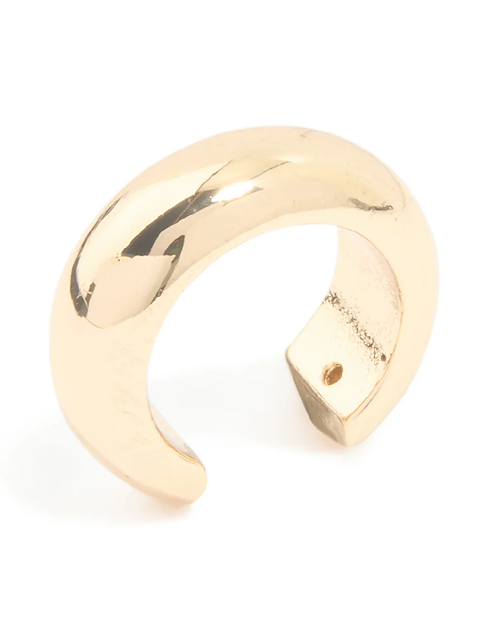 Gold Plated Thick Small Single Ear Cuff - Image 2