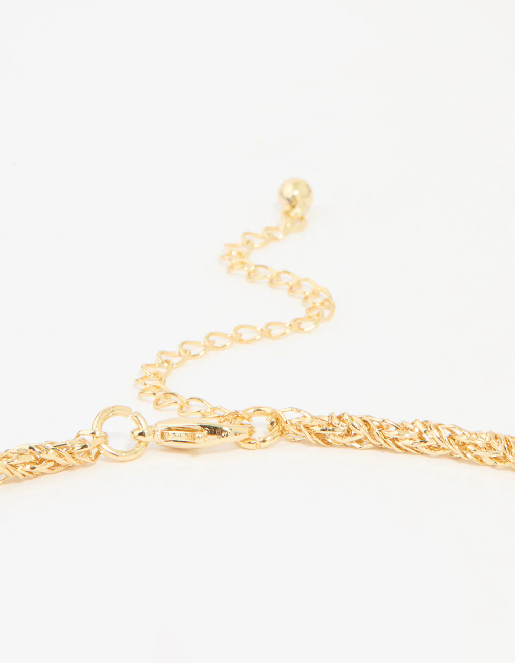 Gold Plated Twisted Chain Cross Necklace - Image 5