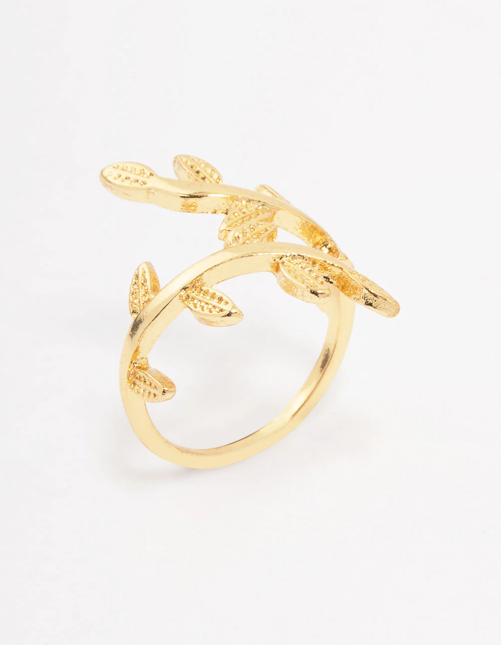 Gold Plated Vine Wrap Ring - Image 2