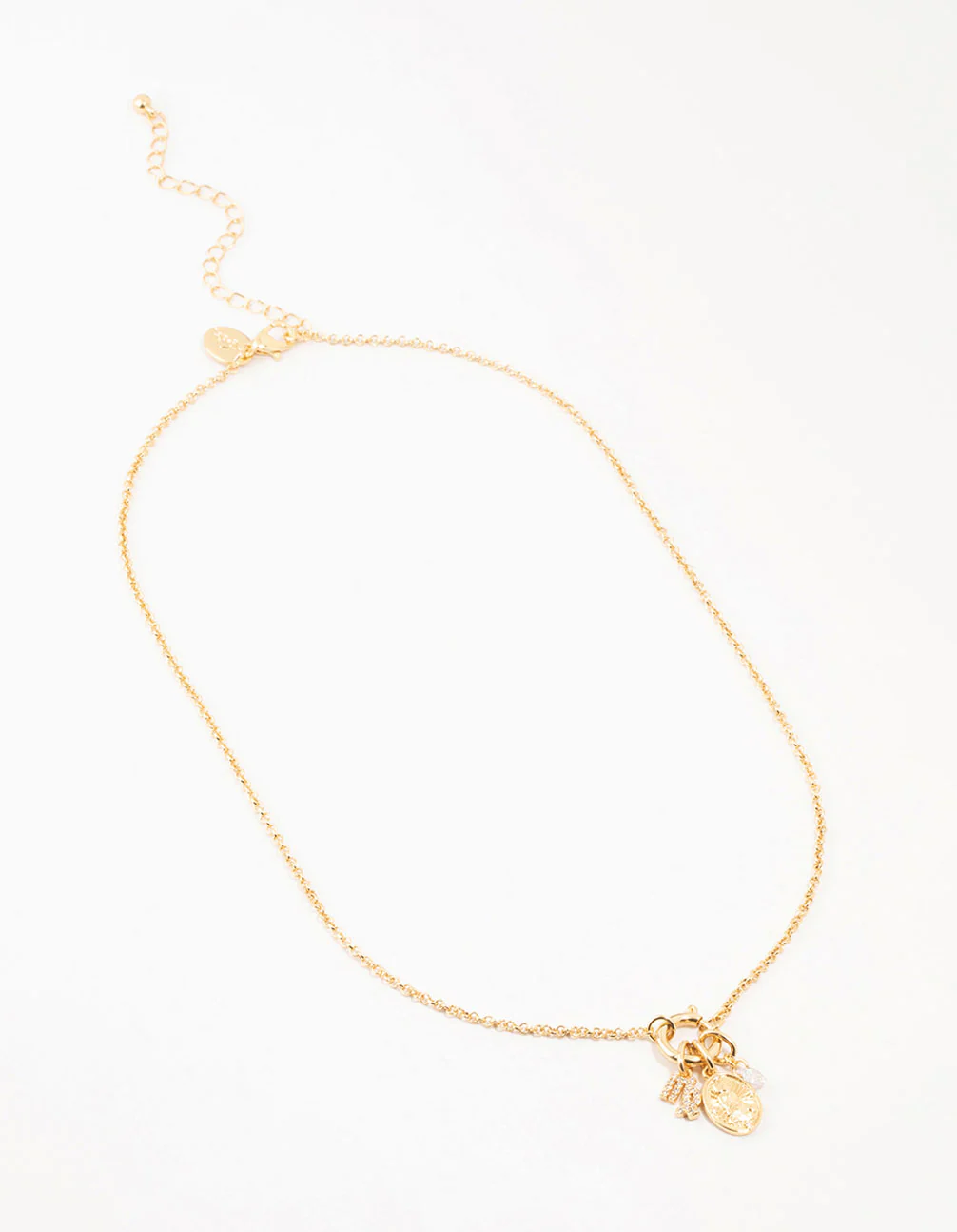 Gold Plated Virgo Charm Necklace - Image 2